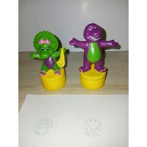 Barney & Baby Bop 2 Piece Stamp Set Lyons Partnership DecoPac 2000 Vintage